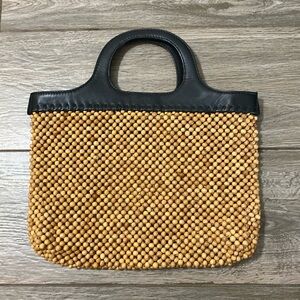 & OTHER STORIES Wooden Beaded Tote Bag